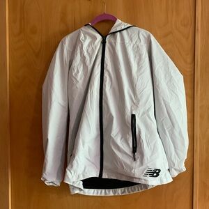 New balance white windbreaker women’s size large
